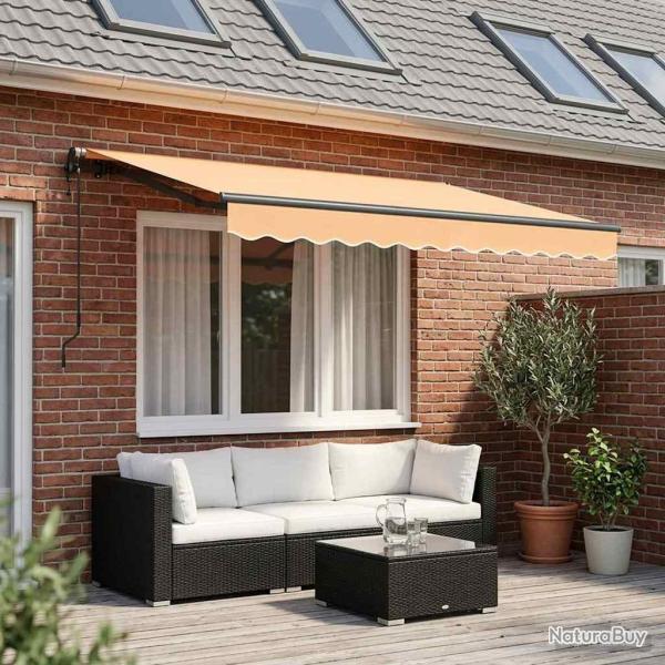Auvent R�tractable Sable 3,5 x 2 m tissu