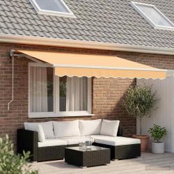 Auvent R&eacute;tractable Sable 3,5 x 2 m tissu