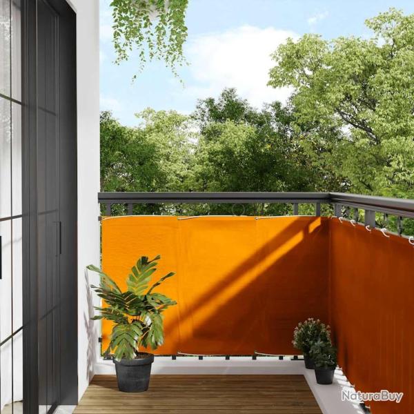 Paravent de balcon orange 90 x 800 cm 100 % polyester Oxford