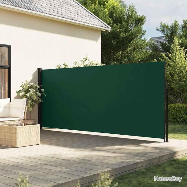 Auvent lat�ral r�tractable vert fonc� 180x500 cm