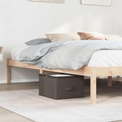 Bo&icirc;te de rangement avec fen&ecirc;tre transparente 6 pcs Gris