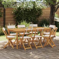 Chaises de bistrot d'ext&eacute;rieur 8 pcs Cr&egrave;me blanc