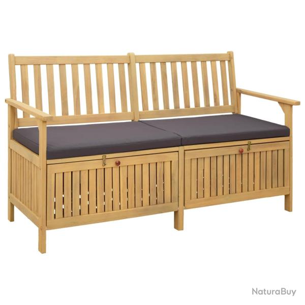 Banc de rangement avec coussin avec stockage 148 x 63 x 84 cm