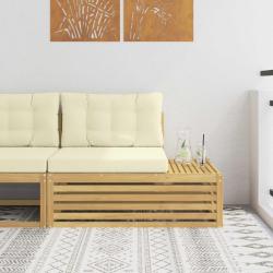 Canap&eacute; d'ext&eacute;rieur extr&eacute;mit&eacute; Blanc 115 x 83 x 73 cm
