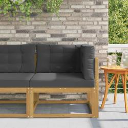Canap&eacute; d'angle ext&eacute;rieur Polyester Blanc