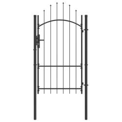 Porte de Jardin Woerden Gris 175 x 100 cm Acier