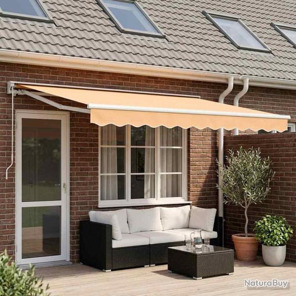 Auvent r�tractable manuel Sable 4,5 � 3 m