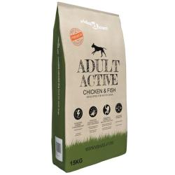 Nourriture s&egrave;che pour chiens Adult Active Chicken & Fish 15 kg