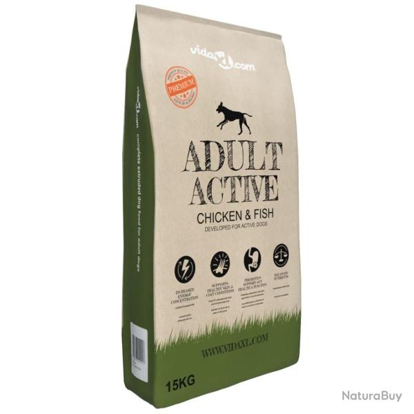 Nourriture s�che pour chiens Adult Active Chicken & Fish 15 kg