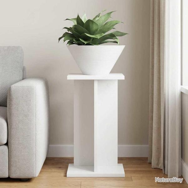 Support de Plante Blanc 25 x 25,5 x 40,5 cm Bois d'ing�nierie