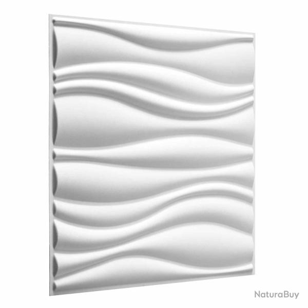 Panneaux muraux 12 pcs 50 x 50 cm Blanc