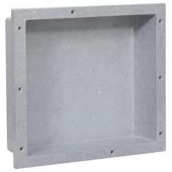 Niche de douche Gris mat 41x36x10 cm