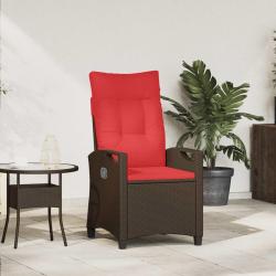 Chaise de jardin inclinable 56 x 60 x 112 cm acier