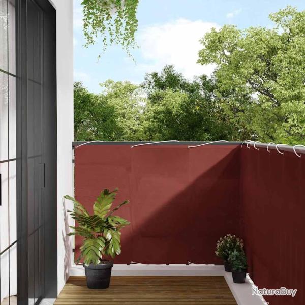 Paravent de balcon couleur terre cuite 120 x 800 cm 100 % polyester Oxford