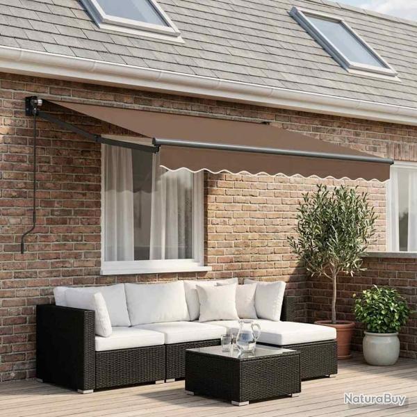 Auvent r�tractable Taupe 3 x 2,5 m 100% Polyester et Aluminium