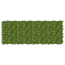&Eacute;cran de balcon avec feuilles Vert et jaune 200 x 75 cm