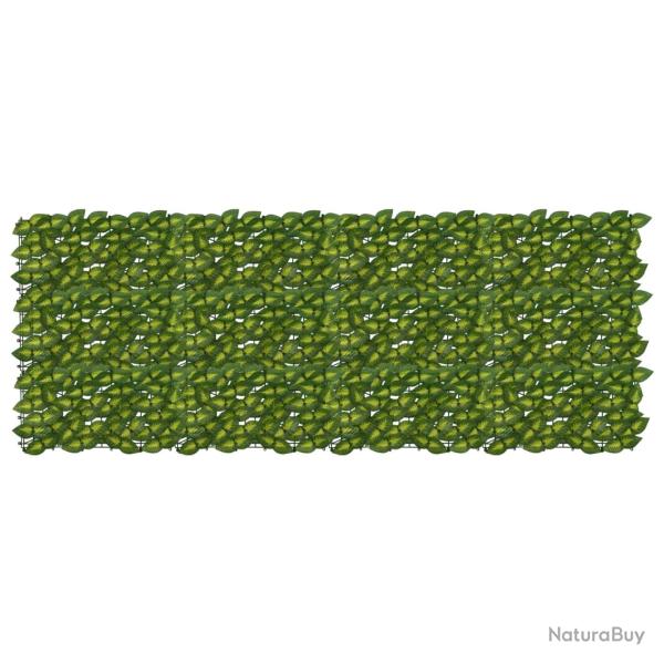 �cran de balcon avec feuilles Vert et jaune 200 x 75 cm