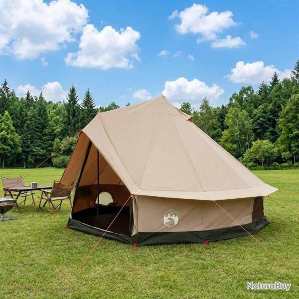 Tente familiale Cr�me 8 personnes Polycoton