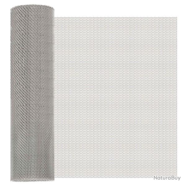�cran en maille 40 x 500 cm 8 Mesh Acier Inoxydable 201 Argent�