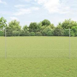 Cl&ocirc;ture hexagonale avec poteau 50 x 1,4 m Acier galvanis&eacute;
