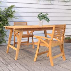 Chaises de jardin lot de 2 58x58x87 cm bois massif d'acacia