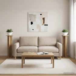 Support de Plante 2 pc Ch&ecirc;ne Artisanal 25 x 25,5 x 100,5 cm