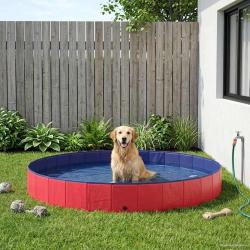 Piscine pour Chien Rouge &Oslash;300 x 38 cm PVC &eacute;pais