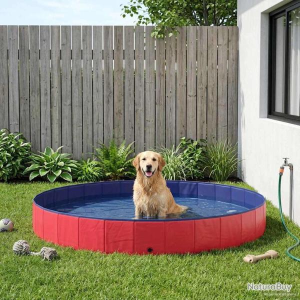Piscine pour Chien Rouge �300 x 38 cm PVC �pais