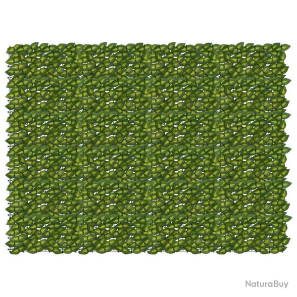 �cran de balcon avec feuilles Vert et jaune 200 x 150 cm