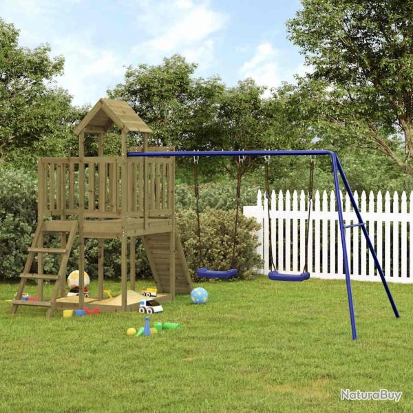 Aire de jeux d'ext�rieur bois de pin impr�gn�