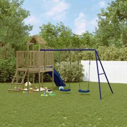 Aire de jeux d'ext&eacute;rieur bois de pin impr&eacute;gn&eacute;