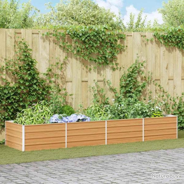 Jardini�re sur�lev�e Marron Clair 320 x 80 x 45 cm