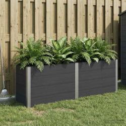 Jardini&egrave;re sur&eacute;lev&eacute;e Noir 200 x 50 x 91 cm