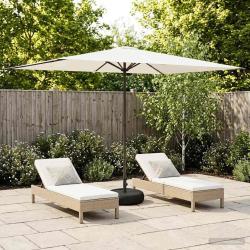 Parasol de jardin avec base 200 x 300 cm Polyester