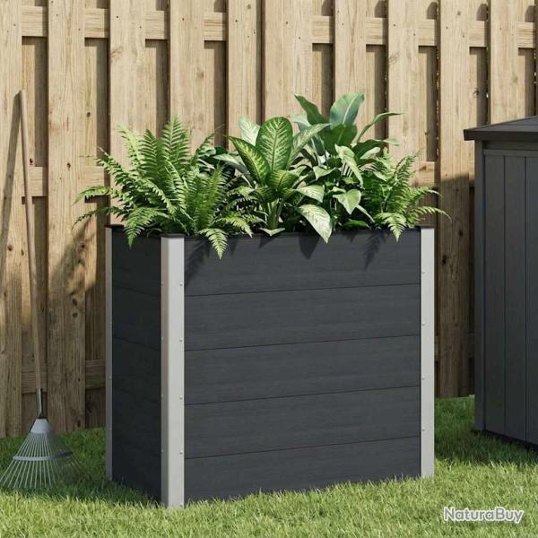Jardini�re sur�lev�e Noir 100 x 50 x 91 cm