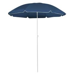 Parasol de jardin avec m&acirc;t en acier bleu 180 cm