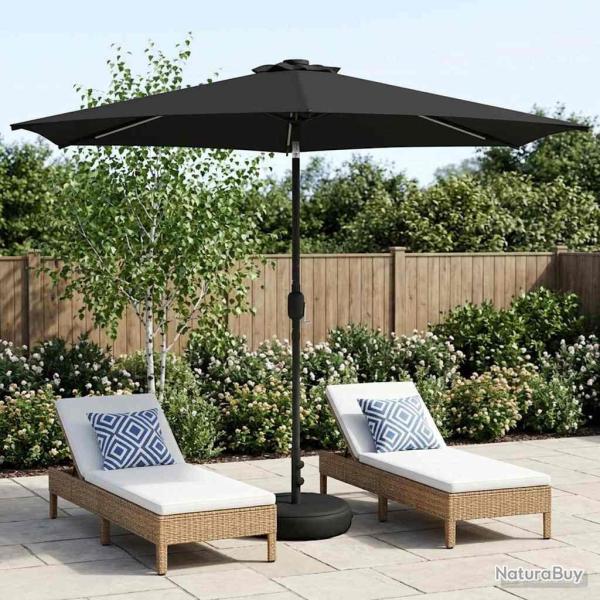 Parasol de jardin avec lumi�res LED et base 300 x 300 cm