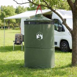 Tente de toilettes pop-up avec corde suspendue Vert 97 x 126 cm