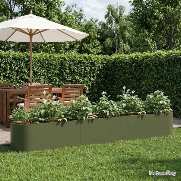 Jardin sur�lev� Vert olive 280 x 40 x 40 cm