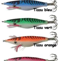 Toto Jumbo flashmer turlutte toto jumbo 9cm/13g tissu bleu