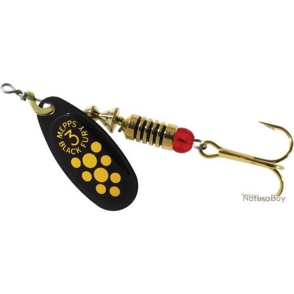 Black fury mepps black fury points chartreuse noire n�3