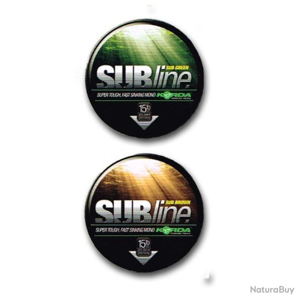 Subline Ultra Tough korda subline ultra tough 1000m vert 12lbs 0,35mm