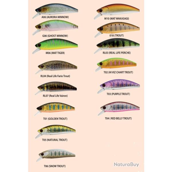 Phoxy Minnow sakura phoxy minnow hw 50s 4.5g col t13 contrast trout