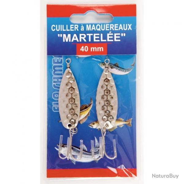 Cuiller � maquereaux martel�e cuillers a maquereaux martel� 80mm