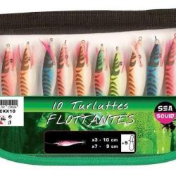 Kit x10 Turluttes Flottantes & Plongeantes flashmer kit x10 turluttes flottantes
