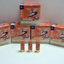 Lot de 5 boites de cartouches Winchester X2 28 BJ Plomb n&deg;7.5 - Cal 12