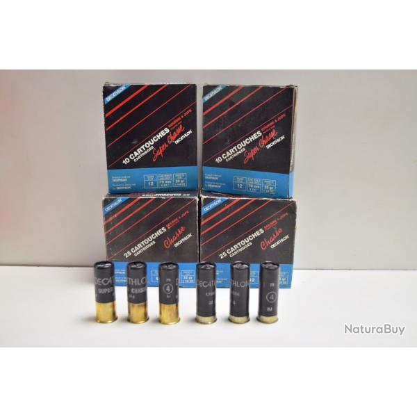 Lot de 4 boites de cartouches 32/36 BJ Plomb n�4 - Cal 12