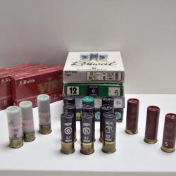 Lot de 69 cartouches BJ/BG Plomb n&deg; 5 et 6 - Cal 12