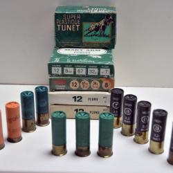 Lot de 64 cartouches BJ/BG Plomb n&deg; 7, 7.5 et 8 - Cal 12