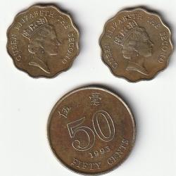 LOT PIECES DE Monnaie Chine Hong Kong